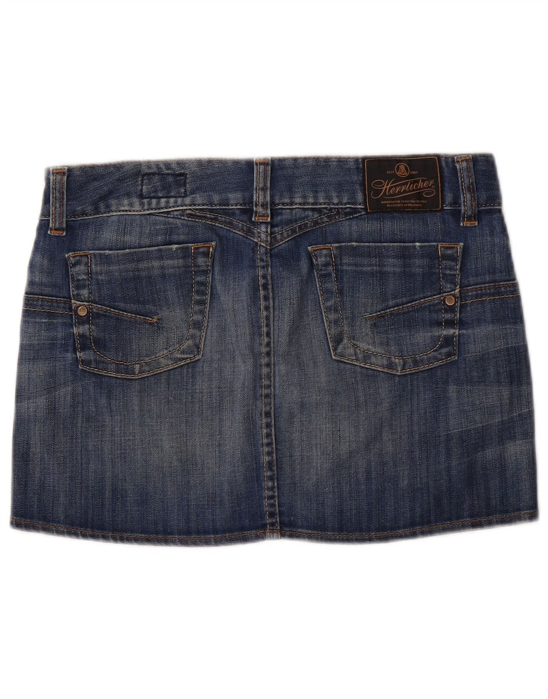 Herrlicher Minifalda Vaquera De Cintura Baja W29 Algodón Azul Medio