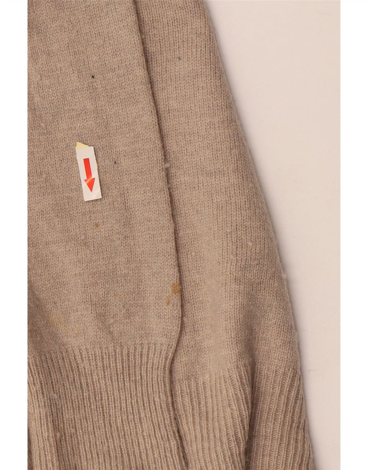 ALL SAINTS Suéter tipo jersey con cuello vuelto para hombre Lana beige grande