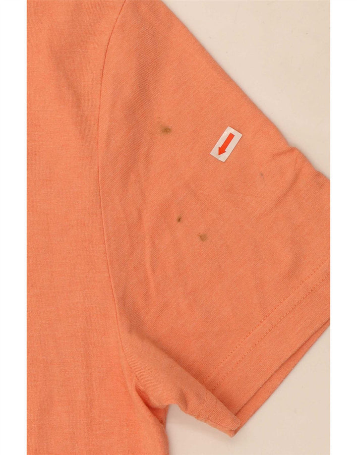 Penguin - Camiseta gráfica para hombre, talla grande, algodón naranja