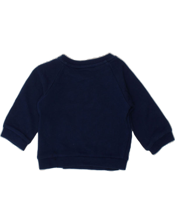 ADIDAS Baby Boys Graphic Sweatshirt Jumper 0-3 Months Navy Blue Cotton
