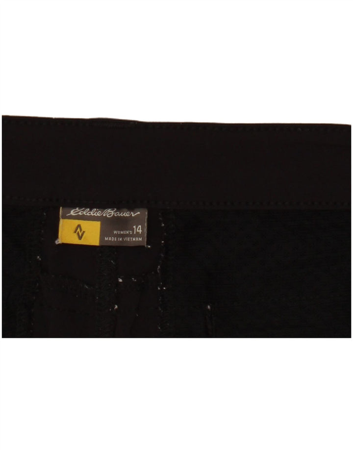 Eddie Bauer Pantalones cortos casuales para mujer US 14 XL W36 Negro