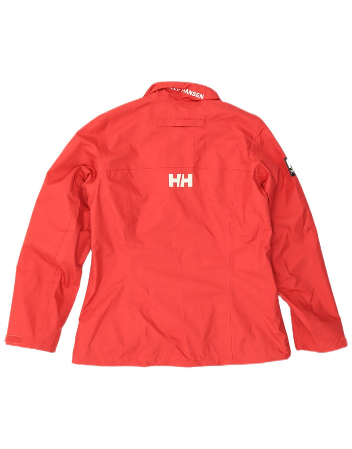 HELLY HANSEN Chaqueta cortavientos gráfica para mujer UK 44 Poliéster rojo mediano