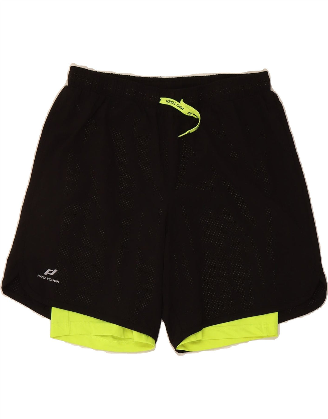 PRO TOUCH Pantalones cortos deportivos para hombre mediano negro