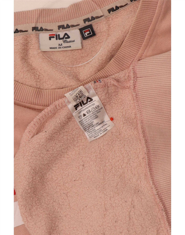 Fila Hombre Graphic Sudadera Jumper Algodón Rosa Medio