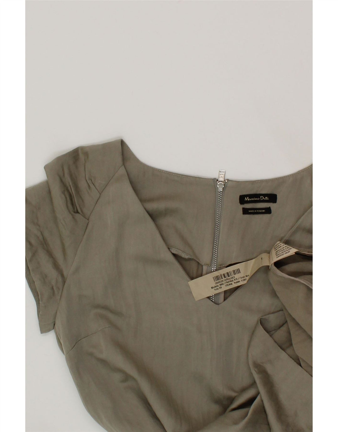 MASSIMO DUTTI Womens Shift Dress EU 36 XS Grey Viscose Vintage Massimo Dutti and Second-Hand Massimo Dutti from Messina Hembry 
