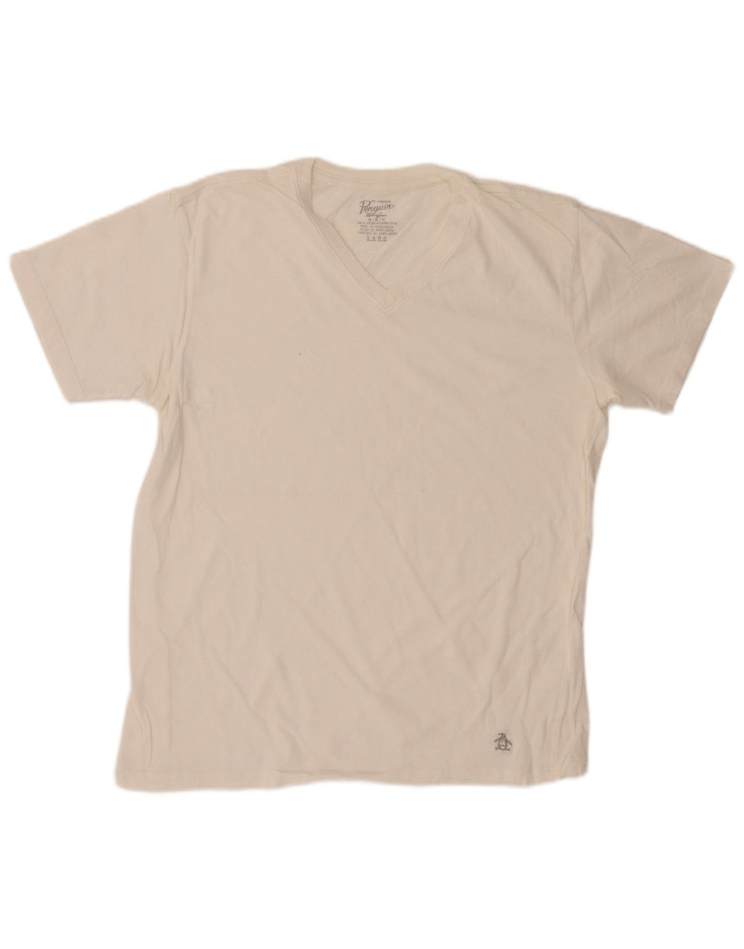 PENGUIN Camiseta Hombre Top Medium Blanco Algodón
