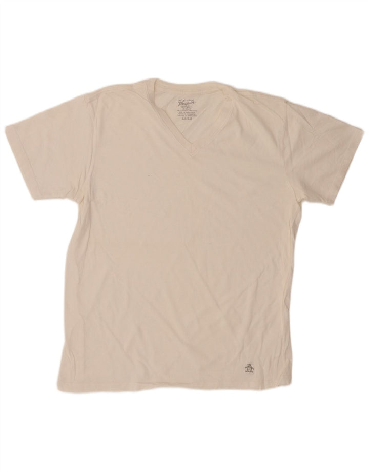 PENGUIN Camiseta Hombre Top Medium Blanco Algodón