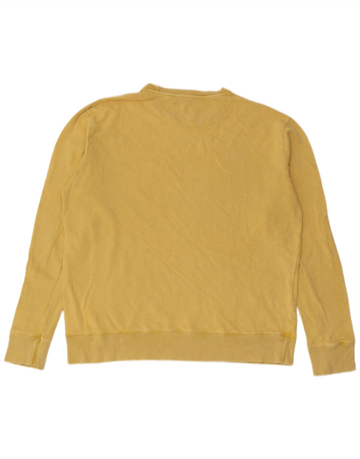 COS Sudadera para hombre Jumper Algodón amarillo medio