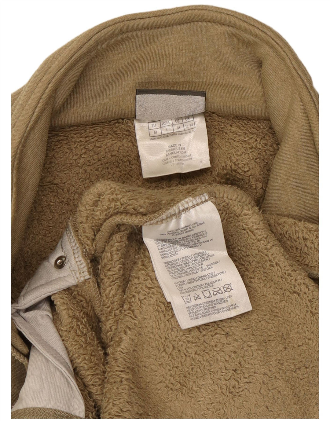 Jack Wolfskin Chaqueta de Chándal con Forro para Mujer UK 40/40 Medio Beige