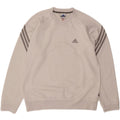 ADIDAS - Sudadera holgada para hombre, talla 36/38, poliéster blanco pequeño