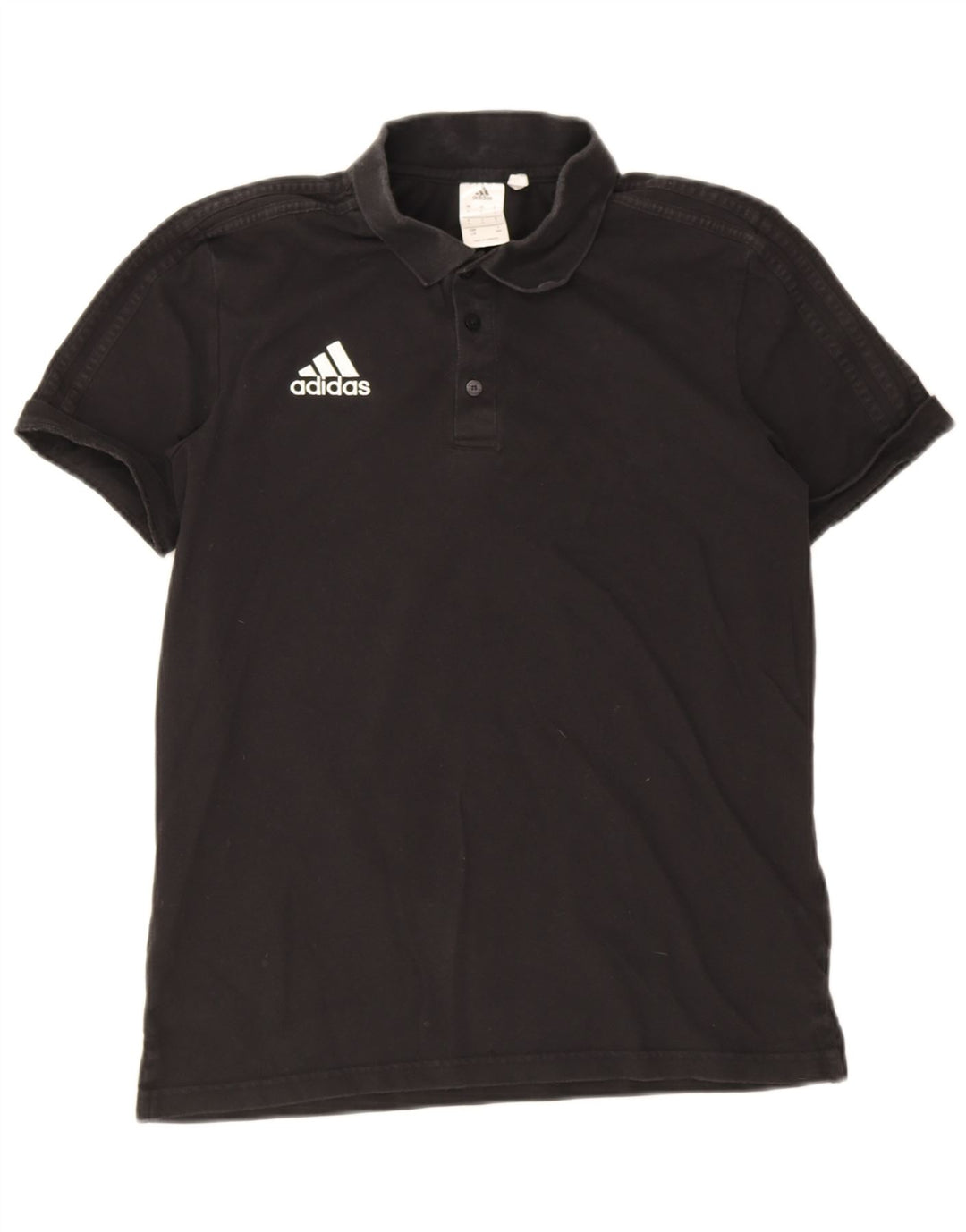 Adidas - Polo Climalite para hombre, talla grande, algodón negro