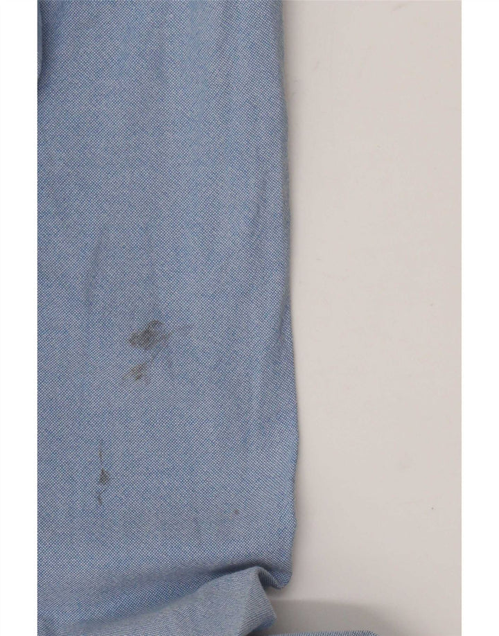 Camisa Chaps Hombre Algodón Azul Medio