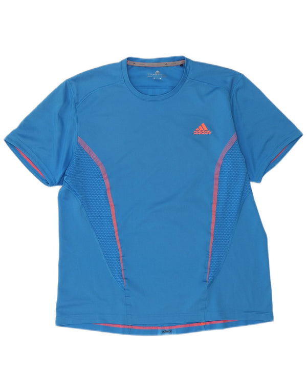 Adidas Hombre Camiseta Top Grande Azul Poliéster