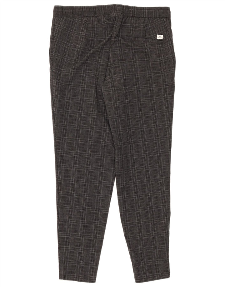 Jack & Jones Hombre Pantalones Chinos Slim De Poliéster A Cuadros Grises Grandes