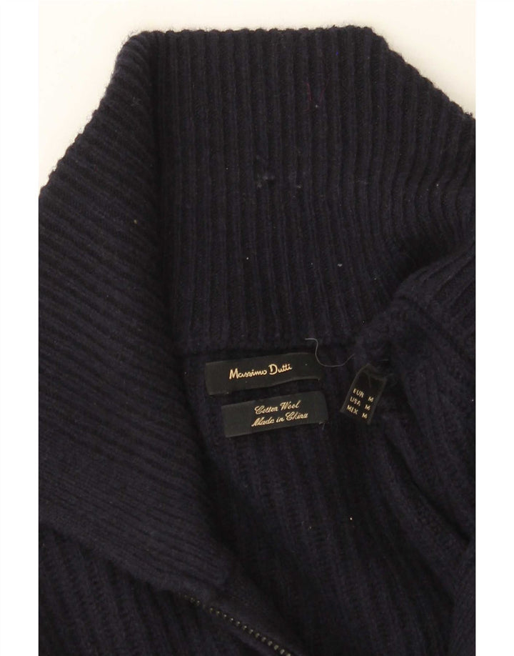 Cárdigan Massimo Dutti Hombre Algodón Azul Marino Medio