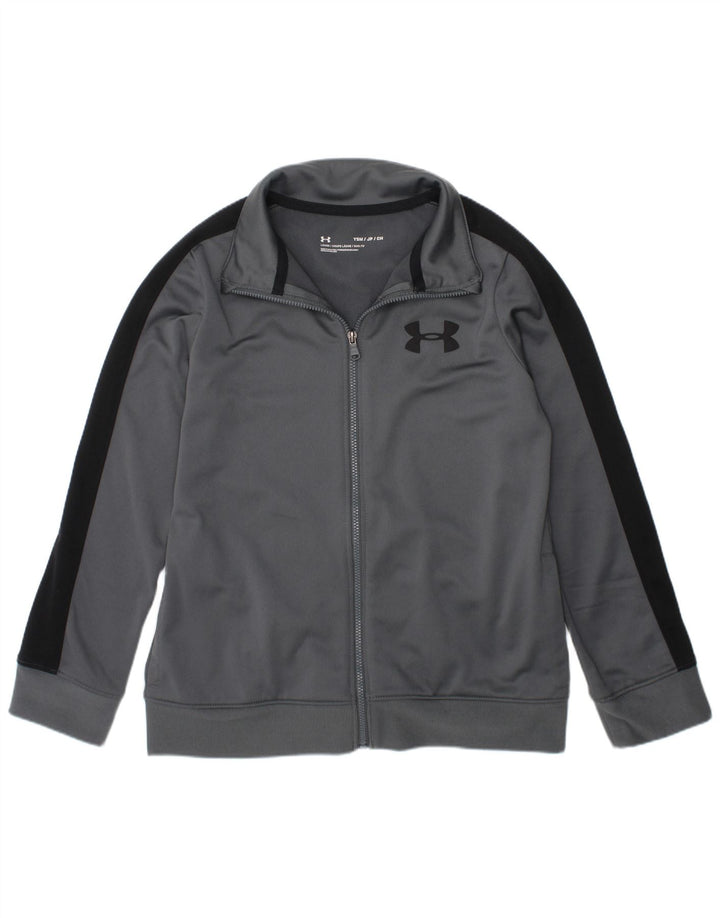 UNDER ARMOUR Chaqueta de chándal para niño 7-8 años Small Gris Colorblock