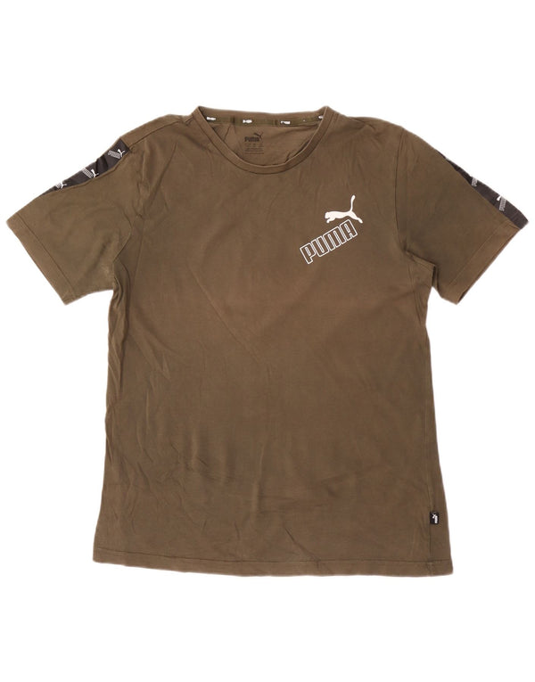 Puma Camiseta Gráfica para Hombre Top Medium Khaki