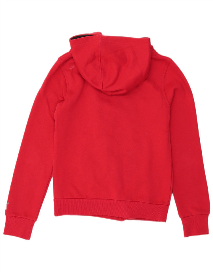 PUMA Sudadera con capucha y cremallera para mujer UK 10 Small Red