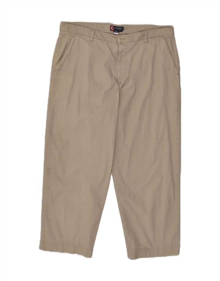 CHAPS Mens Tapered Chino Trousers W40 L30 Beige Cotton | Vintage Chaps | Thrift | Second-Hand Chaps | Used Clothing | Messina Hembry 
