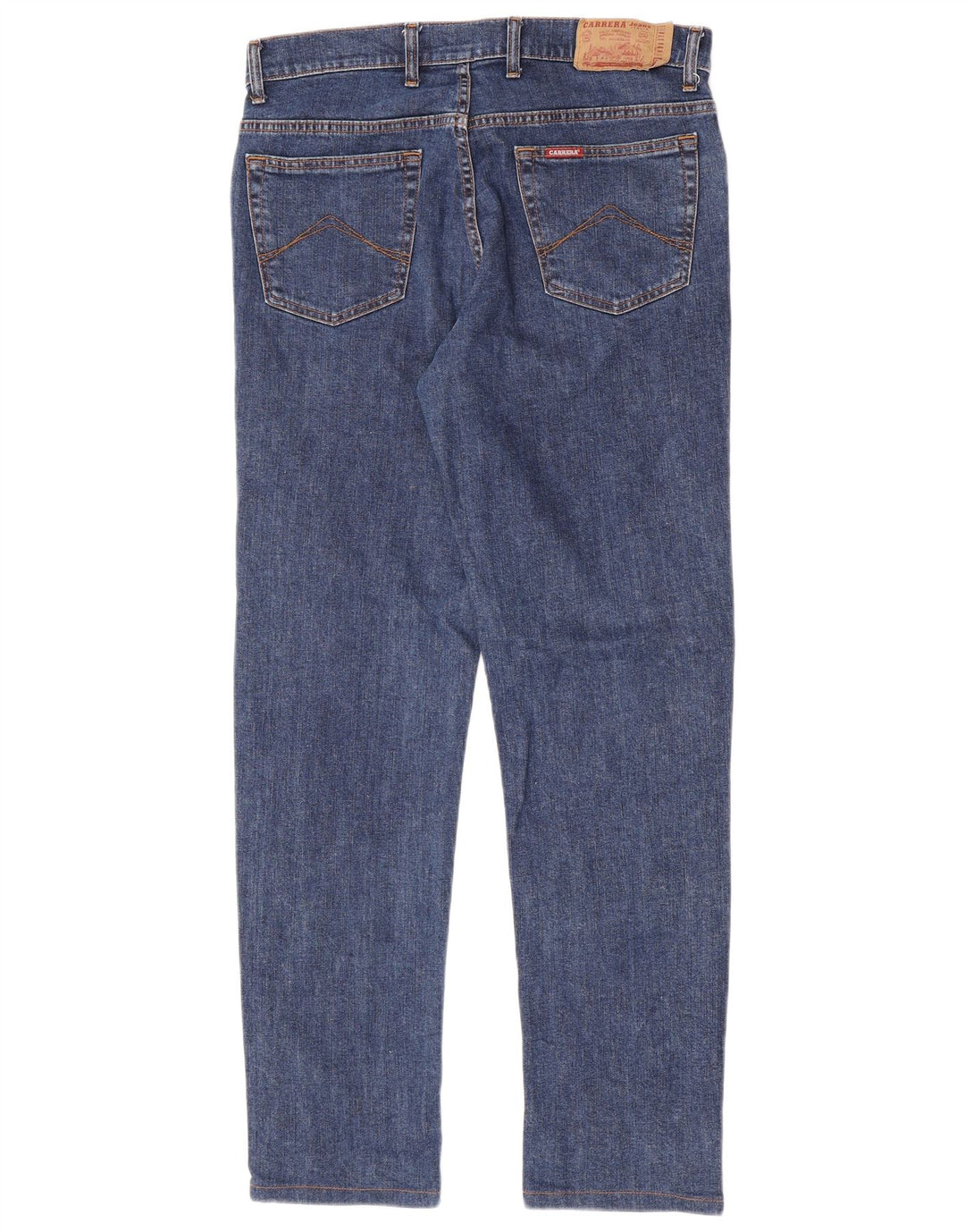 Carrera Jeans rectos regulares para hombre IT 48 Medium W32 L31 Algodón azul