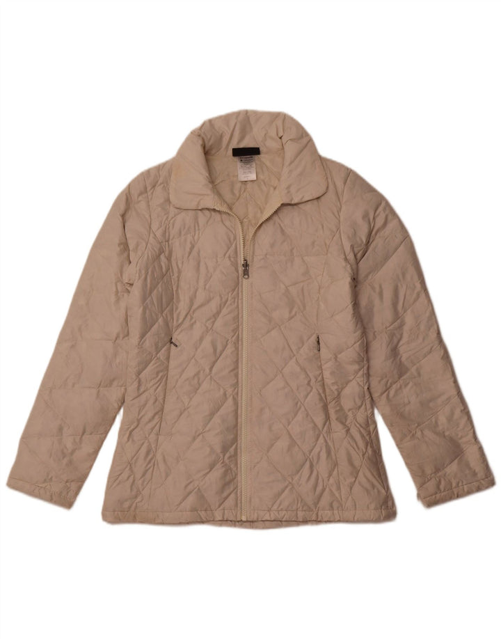 PATAGONIA Chaqueta acolchada para mujer UK 10 Small Off White Poliéster
