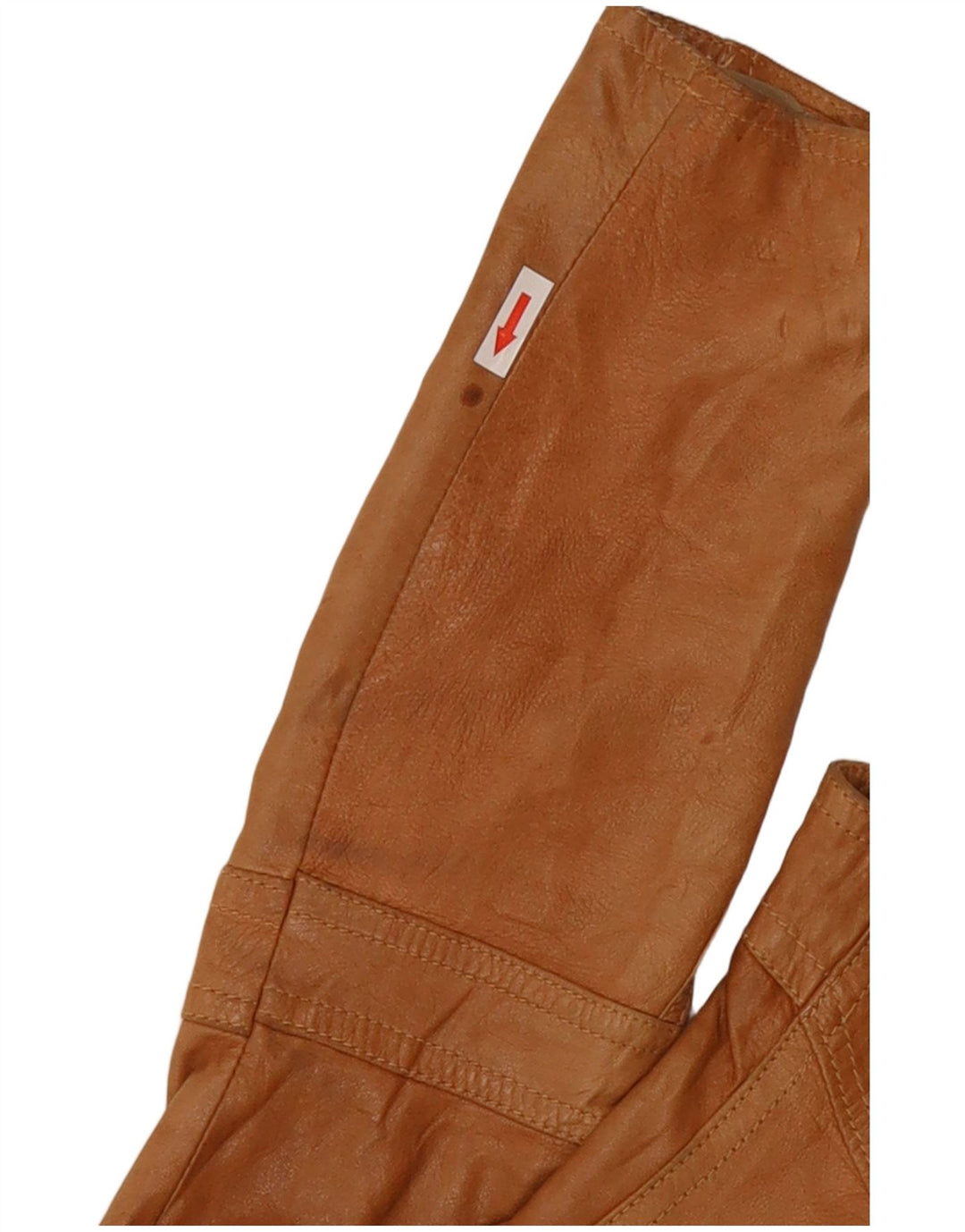 XETRA Chaqueta motera de cuero para mujer UK 8 Small Beige