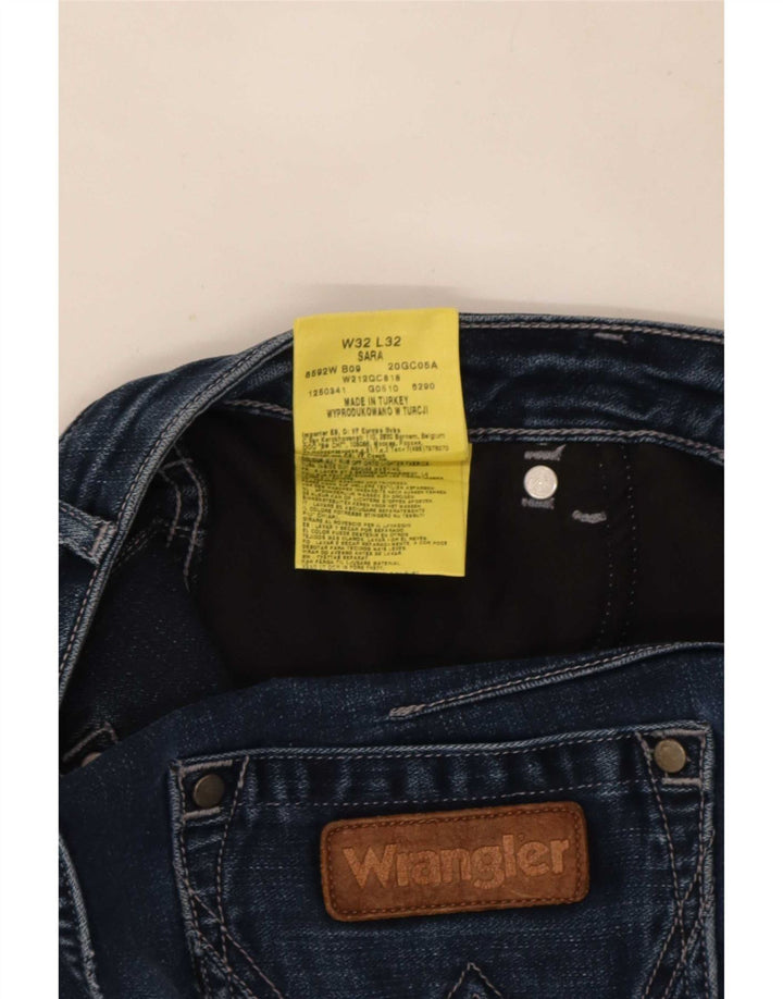 Vaqueros Wrangler Mujer Sara Rectos W32 L32 Algodón Azul