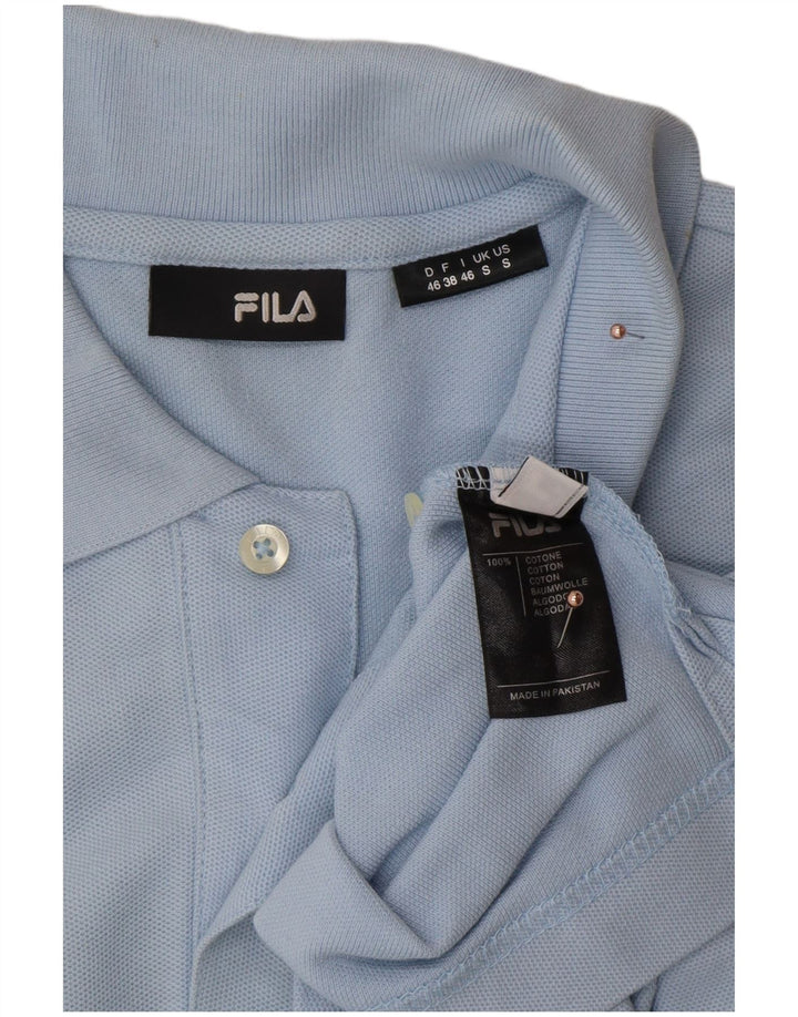FILA Polo Hombre Pequeño Algodón Azul