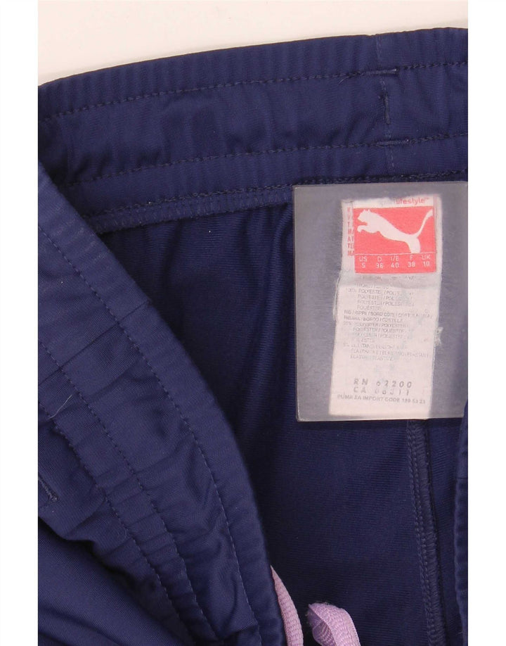 Puma Pantalones de chándal para mujer Joggers UK 10 Small Azul marino Poliéster