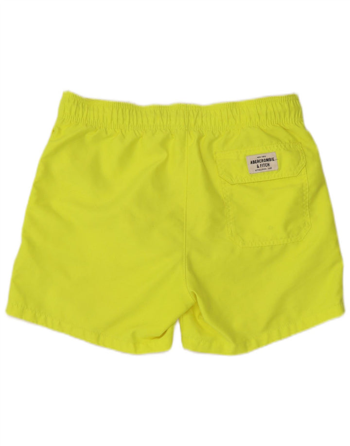 Abercrombie & Fitch Bañador Corto Hombre Poliéster Amarillo Medio