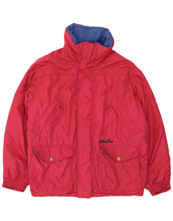 Ellesse Chaqueta de esquí para hombre UK 40 Large Poliéster rosa