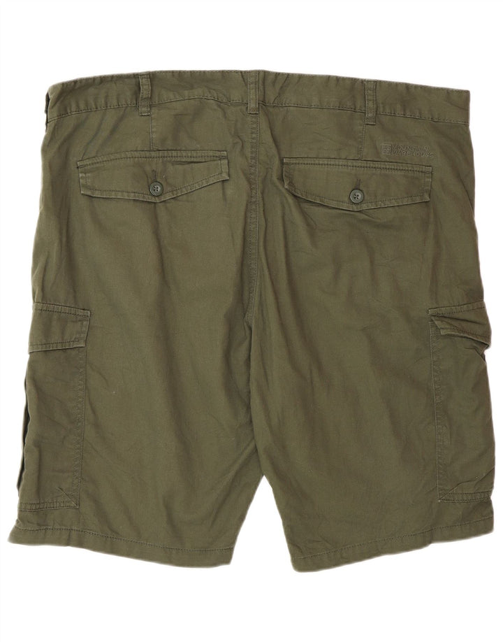 Pantalones cortos tipo cargo para hombre Mountain Warehouse W40 XL Algodón verde