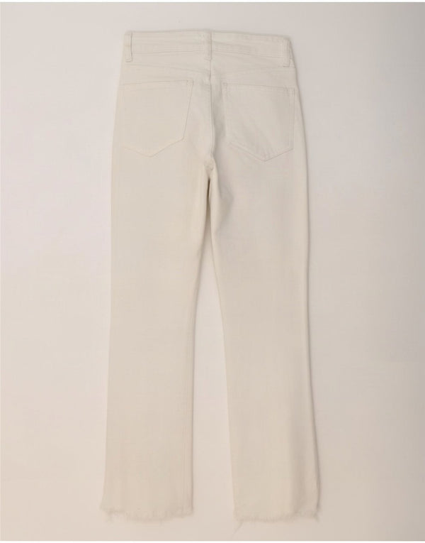 Zara Womens Straight Jeans EU 36 XS W26 L26 White Cotton