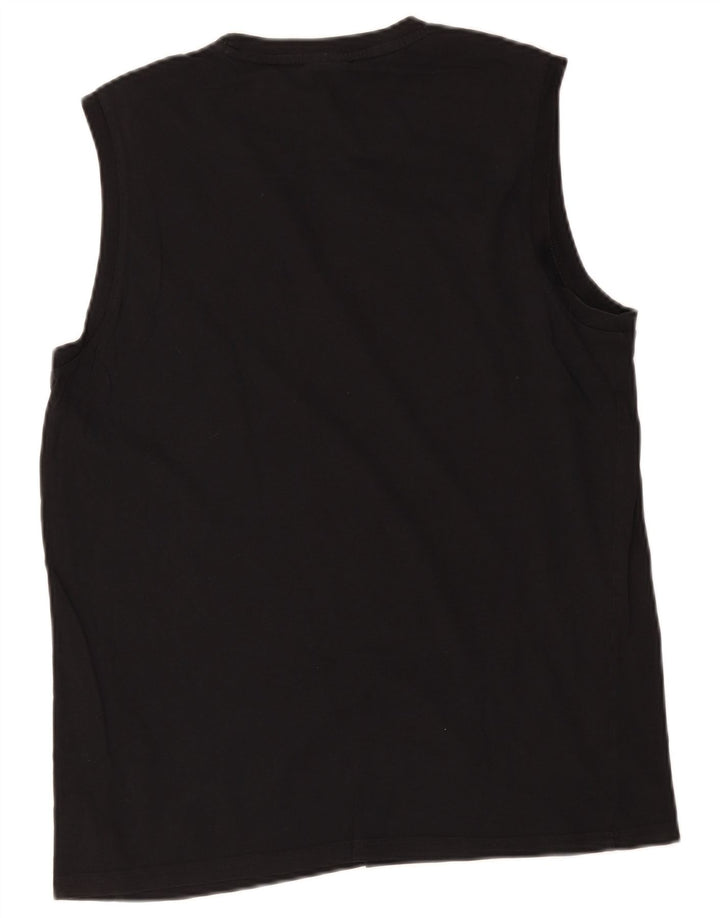 Champion Camiseta Sin Mangas Con Gráfico Para Hombre Grande Negro