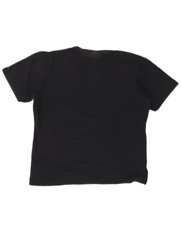TRUSSARDI JEANS Camiseta gráfica para hombre Top Medium Black Cotton