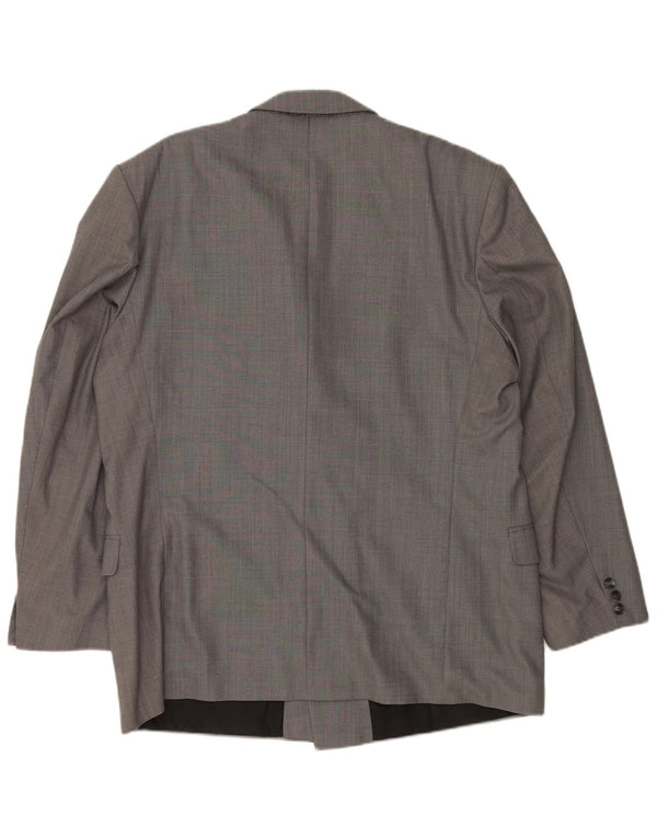 C & A Chaqueta tipo blazer con doble botonadura para hombre IT 54 2XL Poliéster gris