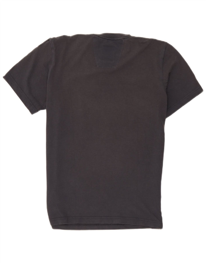 Adidas - Camiseta gráfica para hombre, talla pequeña, algodón gris