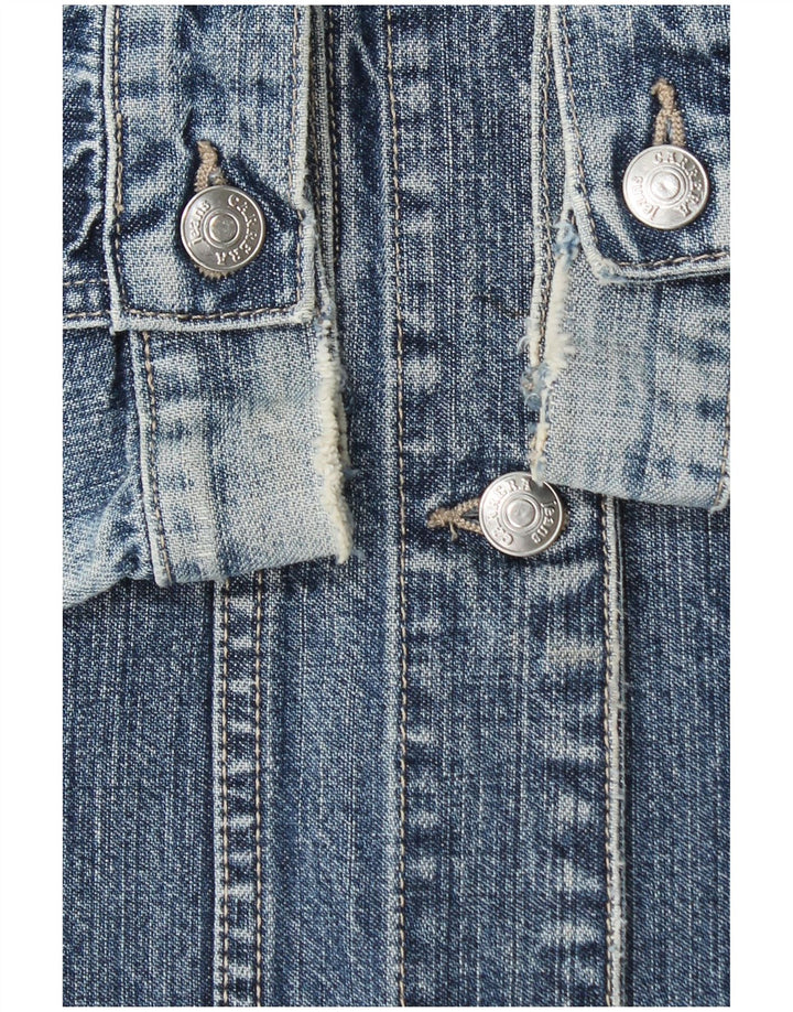 Carrera Chaqueta vaquera para mujer UK 12 Algodón azul medio