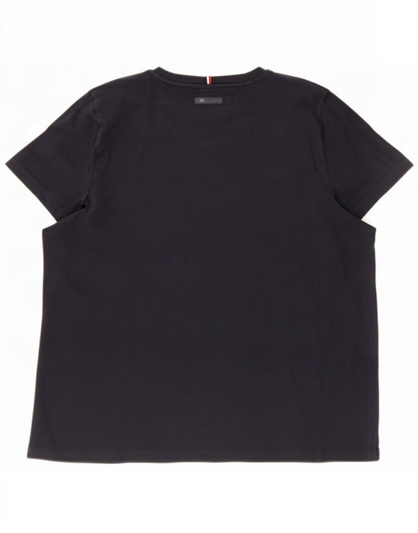 Tommy Hilfiger Camiseta gráfica para mujer Top UK 22 3XL Algodón azul marino