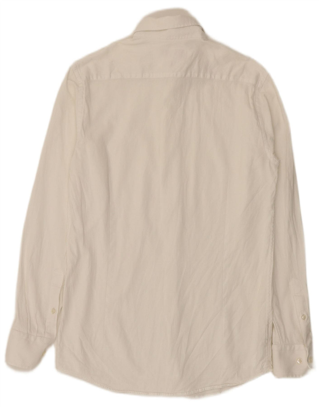 Camisa Massimo Dutti Hombre Talla 39 Mediana Blanca Algodón