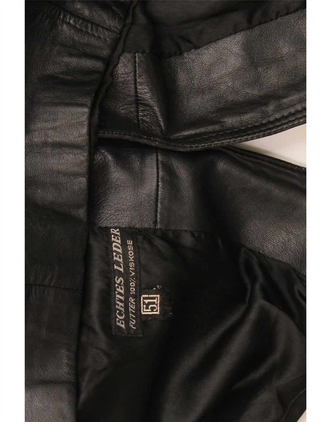 Vintage chaqueta de cuero para hombre EU 51 cuero negro grande