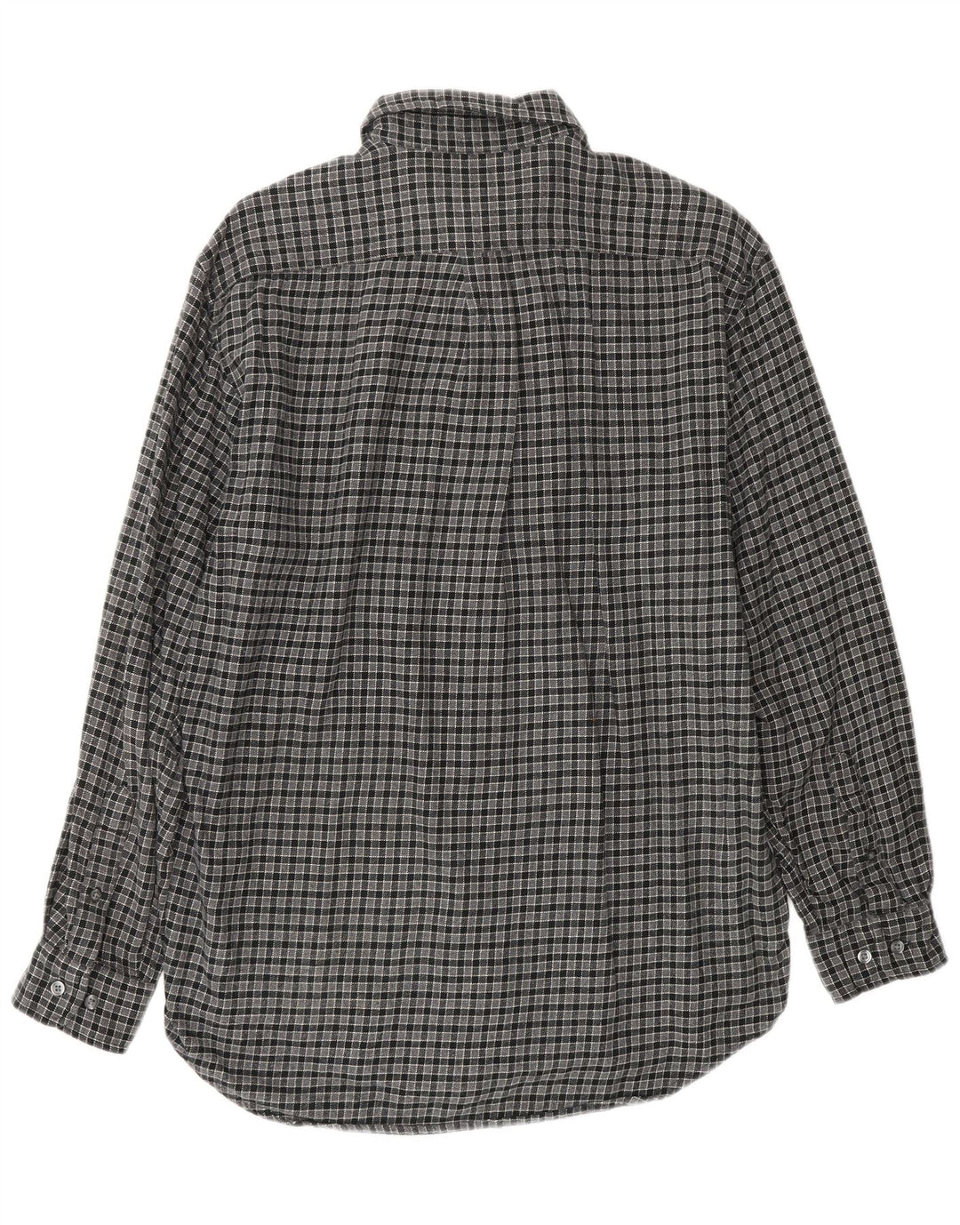 EDDIE BAUER Camisa de franela para hombre Algodón a cuadros gris pequeño