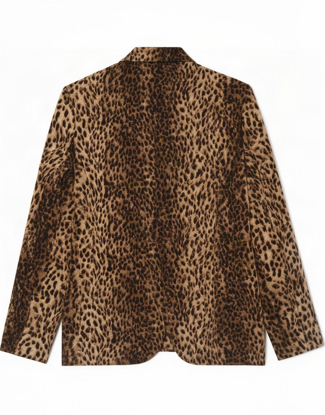 Chaqueta Blazer de 1 botón Zara para mujer UK 44 Large Marrón Animal Print Poliéster
