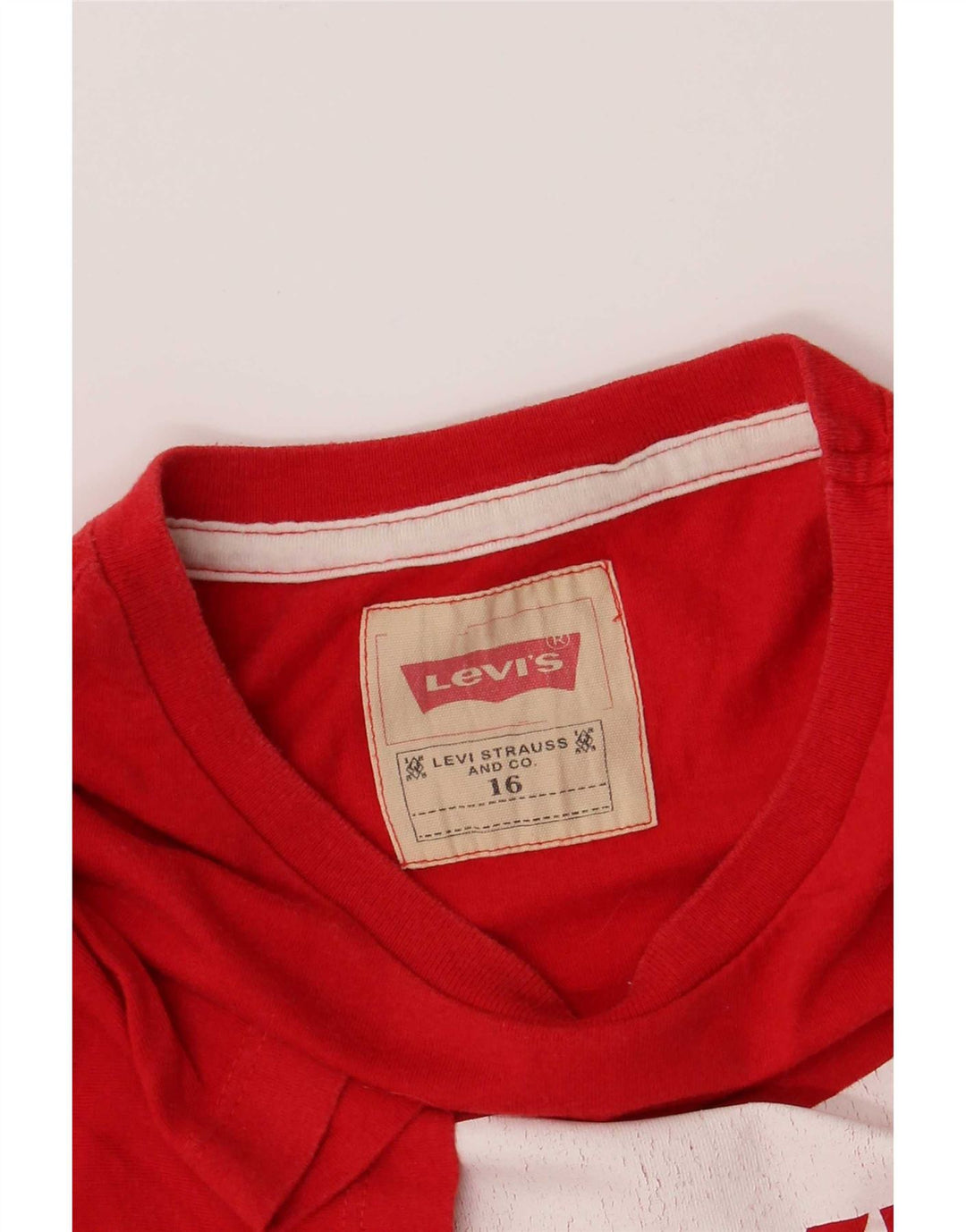 Levi's Camiseta gráfica para niño 15-16 años Rojo