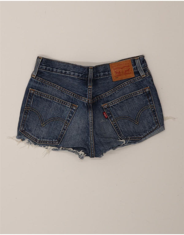 LEVI'S Mujer 501 Denim Hot Pants W24 XS Algodón Azul