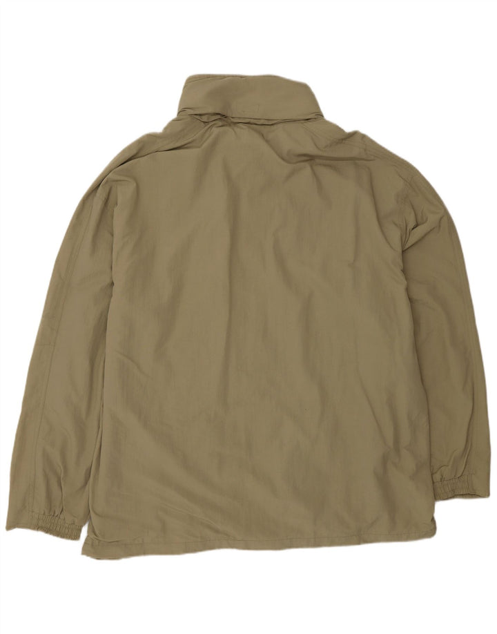 DIADORA Chaqueta impermeable holgada para hombre, talla 40, talla grande, poliamida beige