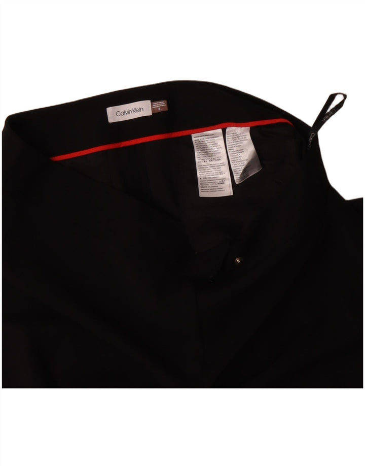 Calvin Klein Pantalones Chinos Rectos para Mujer US 8 Medium W30 L28 Negro