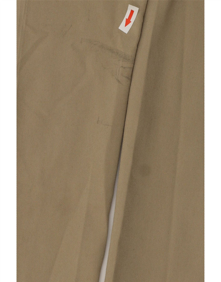 MARKS & SPENCER Pantalón de traje con pinzas para hombre W36 L31 Algodón beige