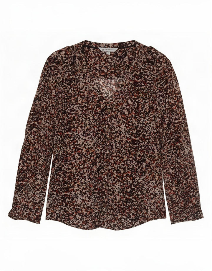 Crew Clothing - Blusa para mujer, diseño abstracto, talla 40, talla pequeña, multicolor