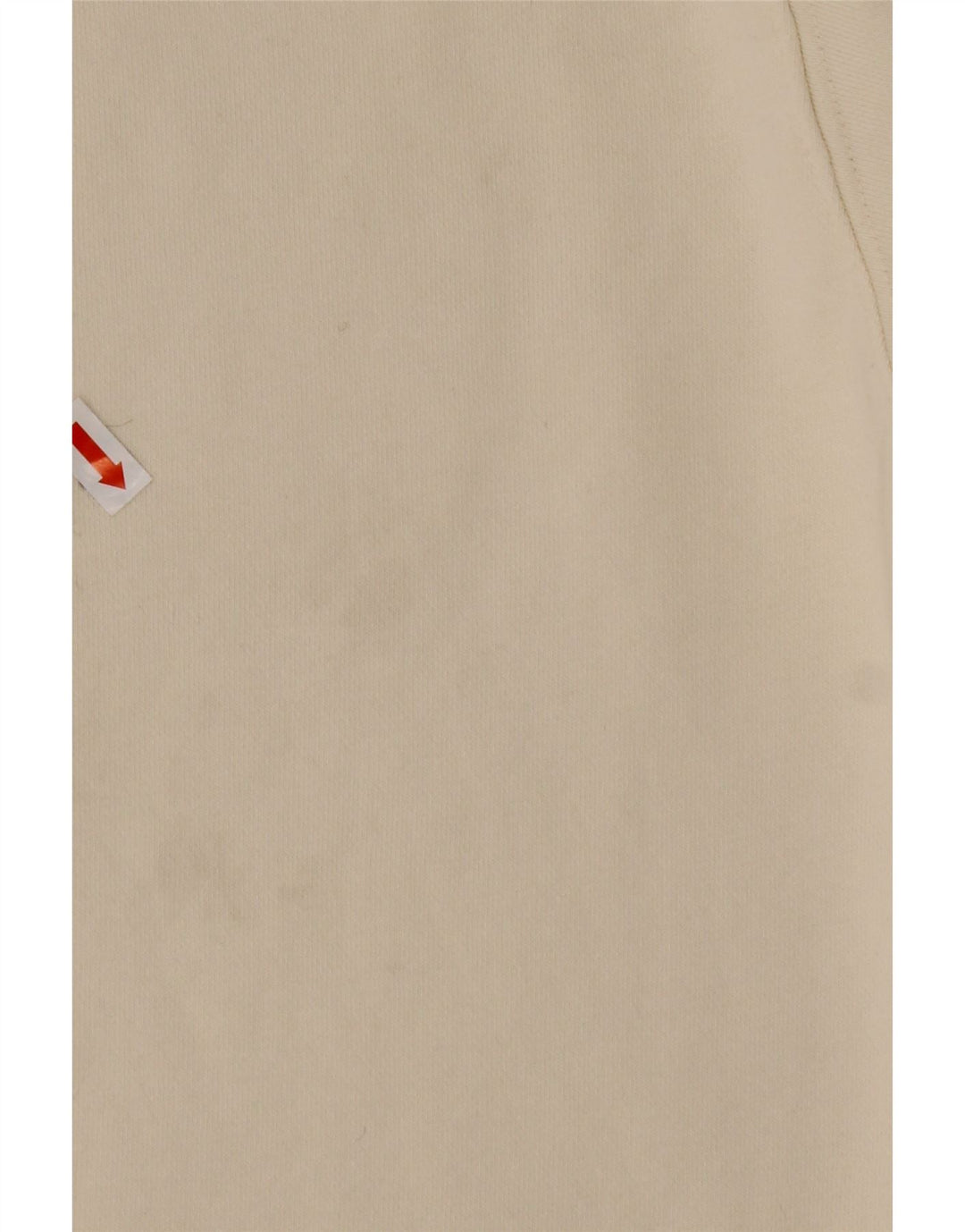 REEBOK Sudadera Suelta con Cuello Y Cremallera para Hombre Jersey Mediano De Algodón Blanco Roto